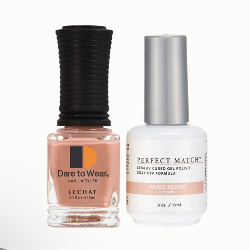 NWT PERFECT MATCH NUDE BEACH - 177 GEL & LACQUER DUO